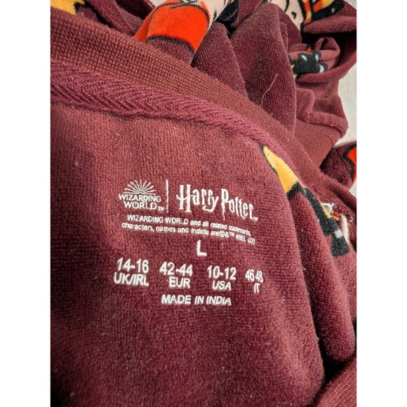 Harry Potter Pajama Set Women’s L 10-12 Chibi Characters Long Sleeve Top Pants - Picture 3 of 10